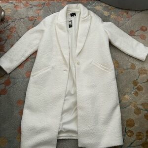 New teddy bear white Express women's Coat